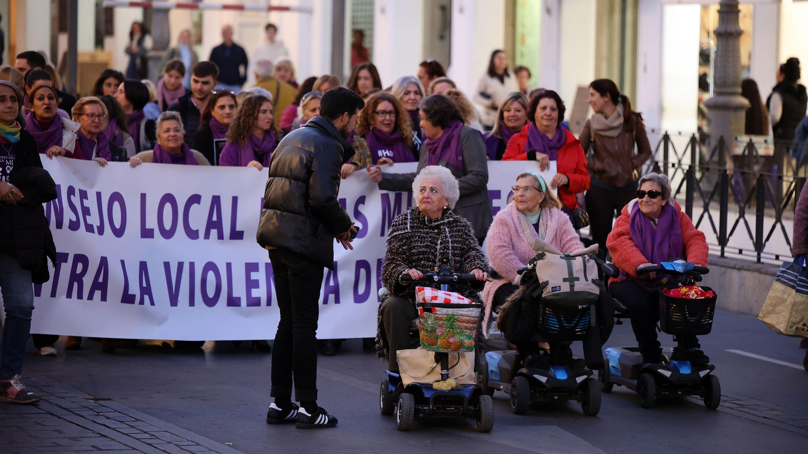 Manifestación en Jerez contra las Violencias Machistas