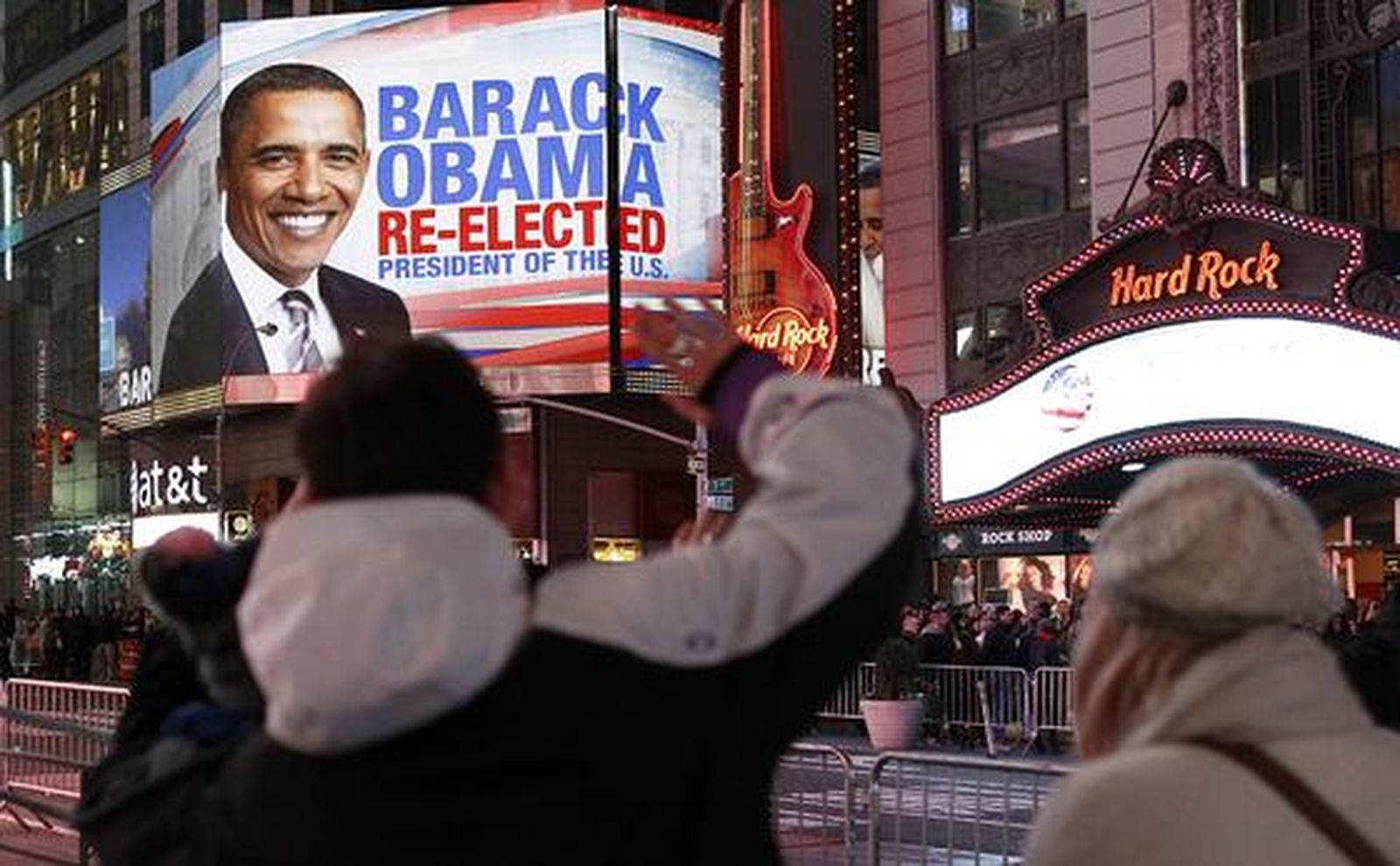 Celebraciones en Nueva York.

Foto: Reuters