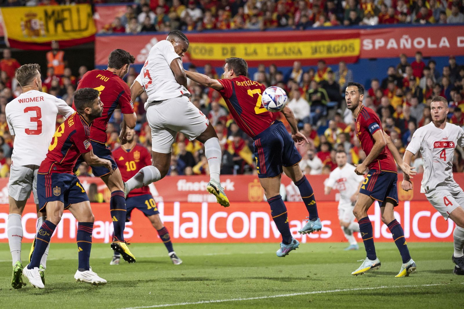 Las imágenes del España-Suiza