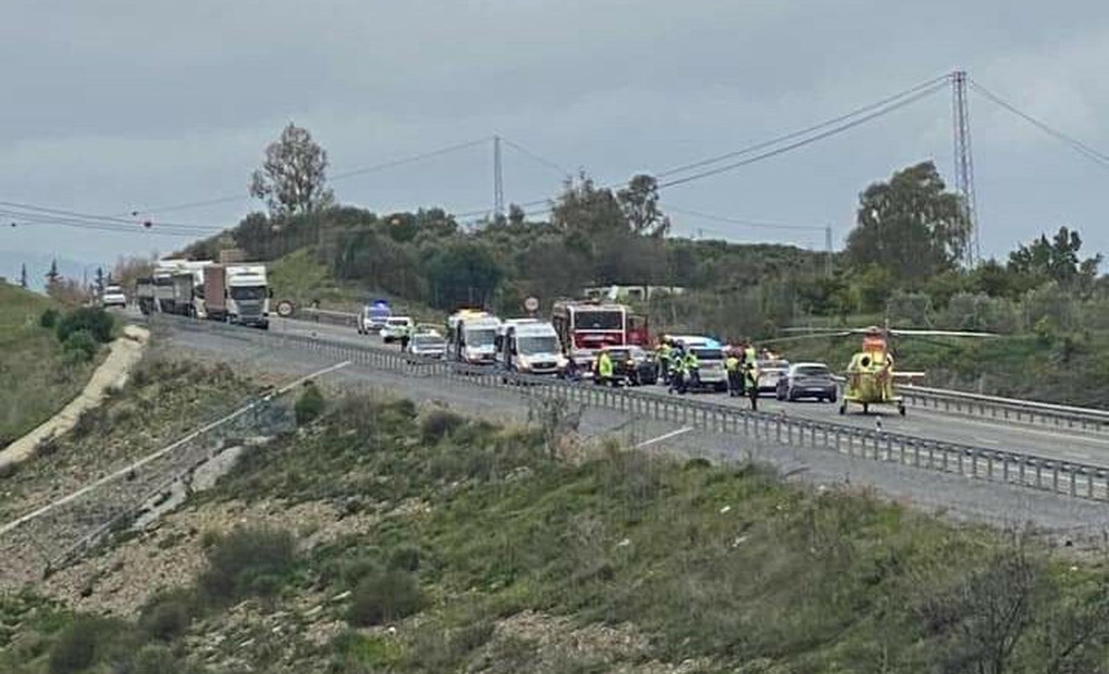 Accidente múltiple en Coín.