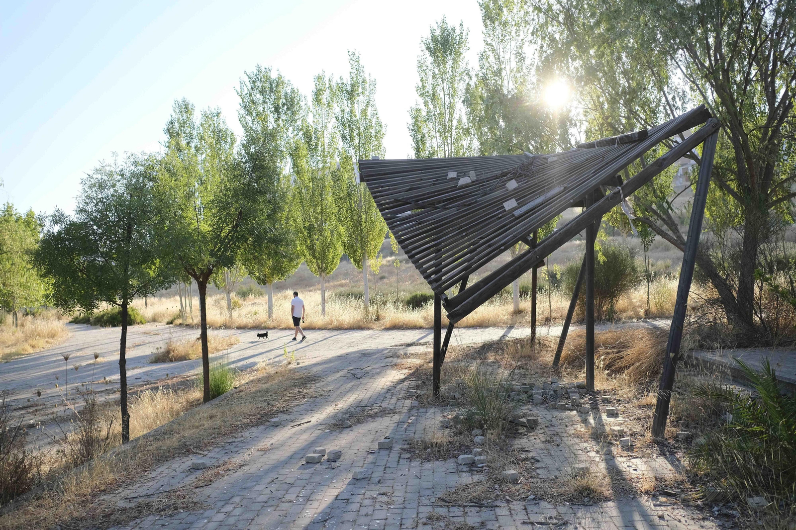 Parque abandonado entre el barrio de Padre Jesús y la barriada Cruz de San Jorge.