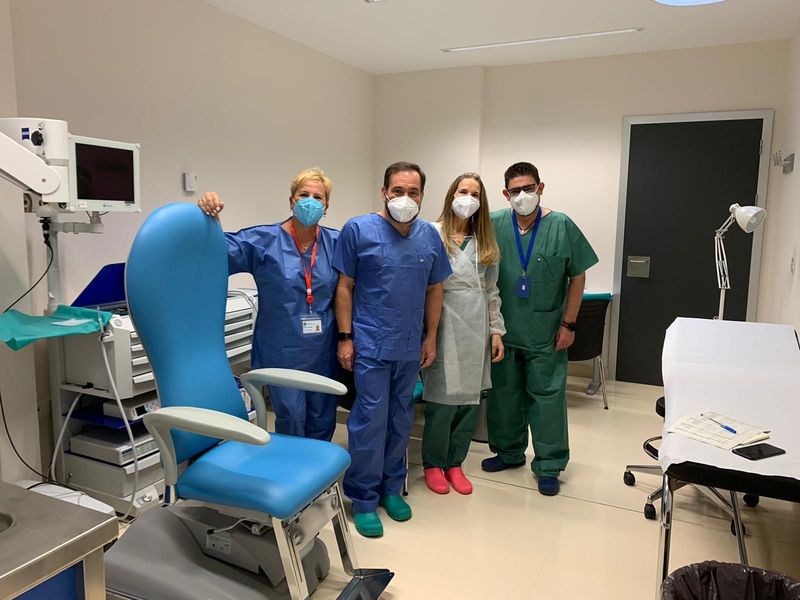 Profesionales del área de Otorrinolaringología del Clínico de Málaga.