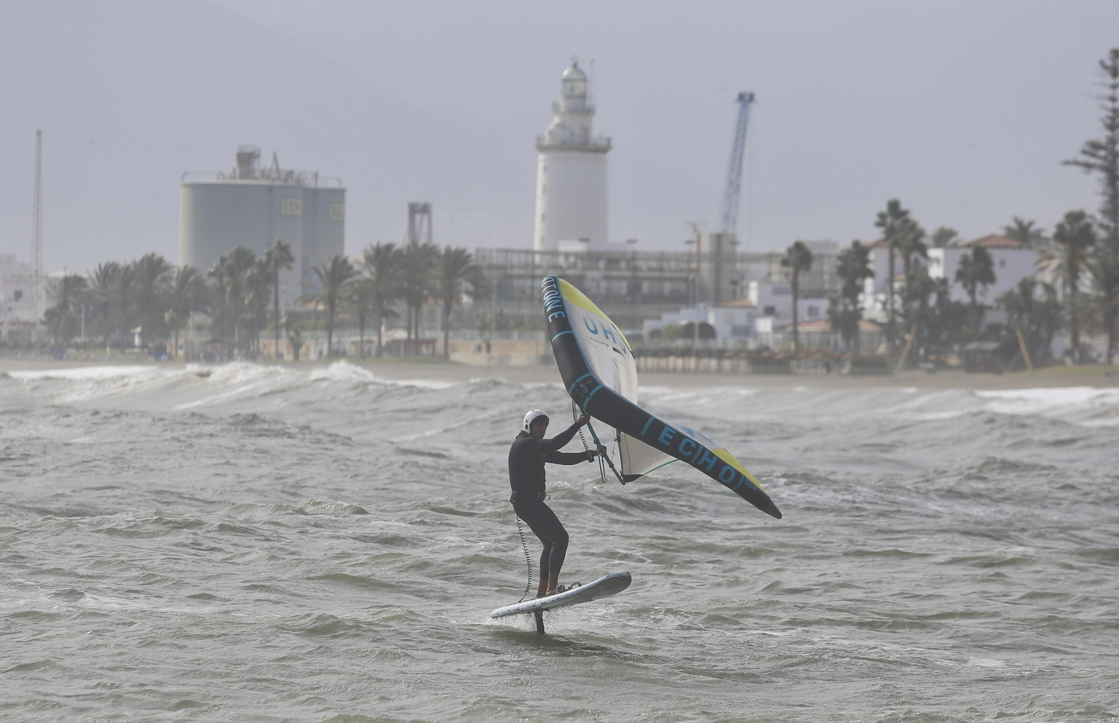 Fotos del temporal de levante en la costa de Málaga