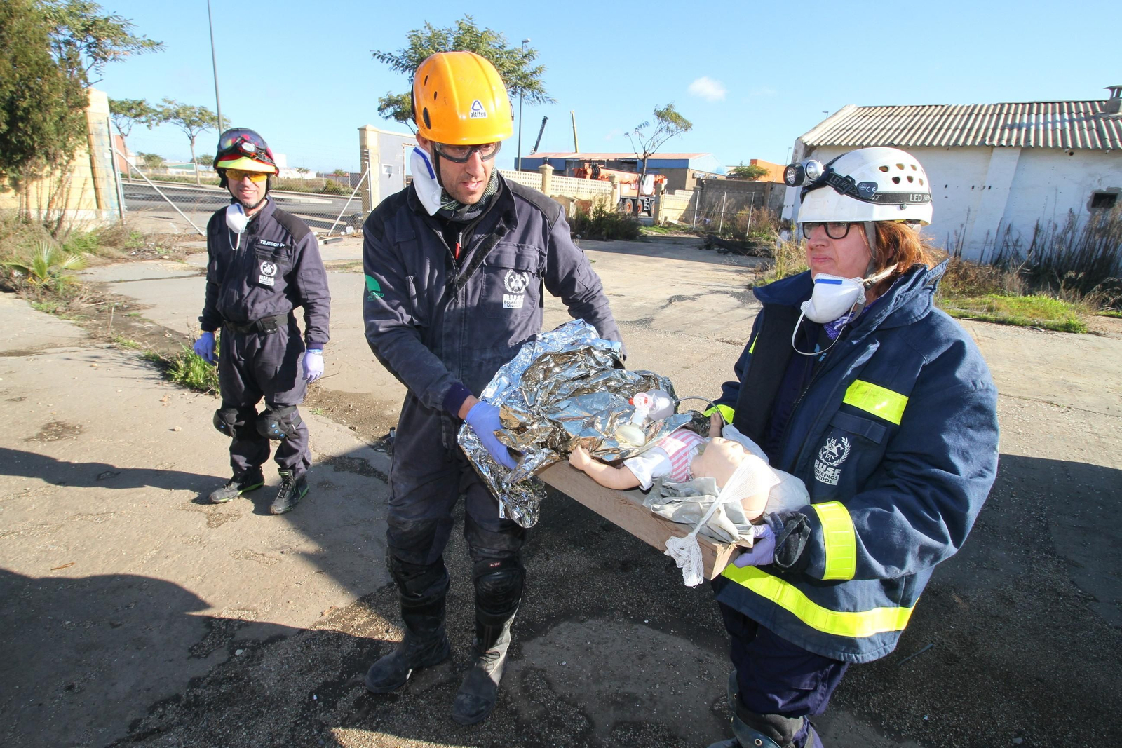Imágenes del curso Asistencia Sanitaria en Catástrofes de Bomberos Unidos Sin Fronteras