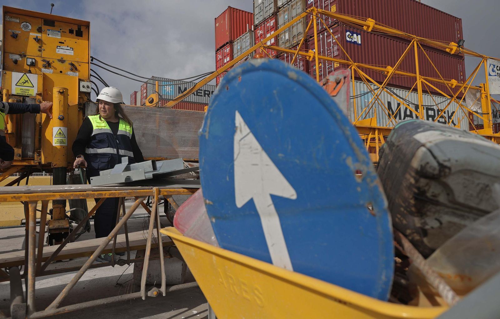 Fotos del proyecto de asfaltado de APM Terminals Algeciras.