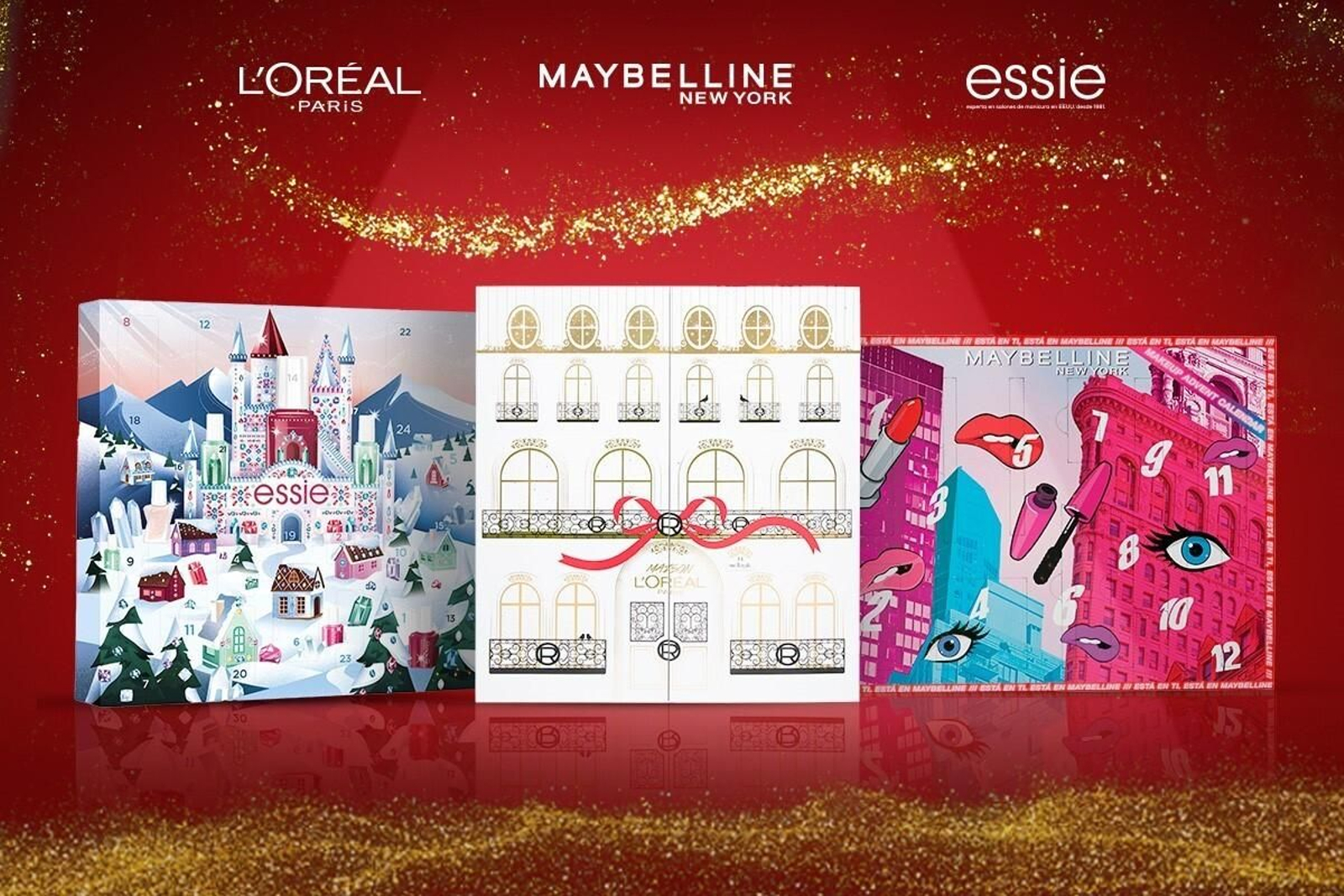 L'Oréal, Maybelline y Essie lanzan sus calendarios de Adviento de maquillaje: ¡descubre un producto nuevo cada día!