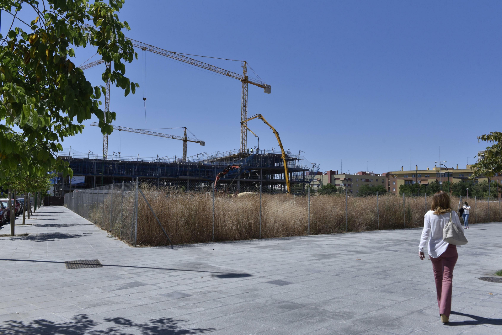 Parcela en la que Emvisesa comenzará a construir en unos días la promoción de viviendas de Cisneo Alto.