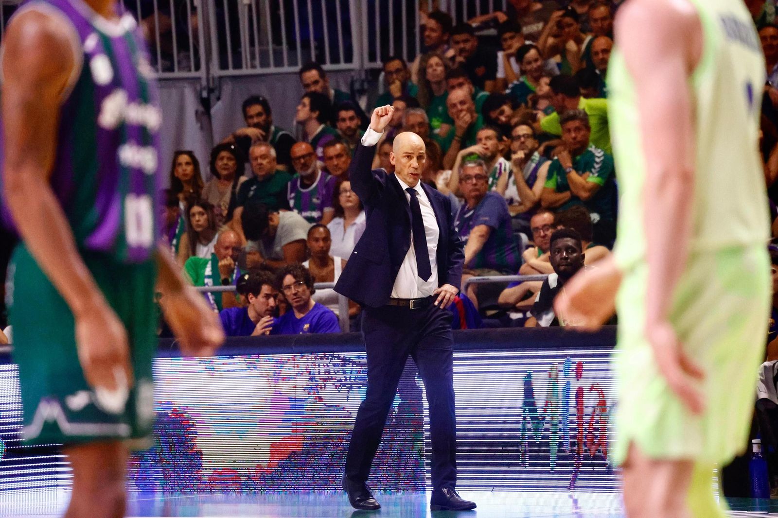 Peñarroya, en el Unicaja-Barça.