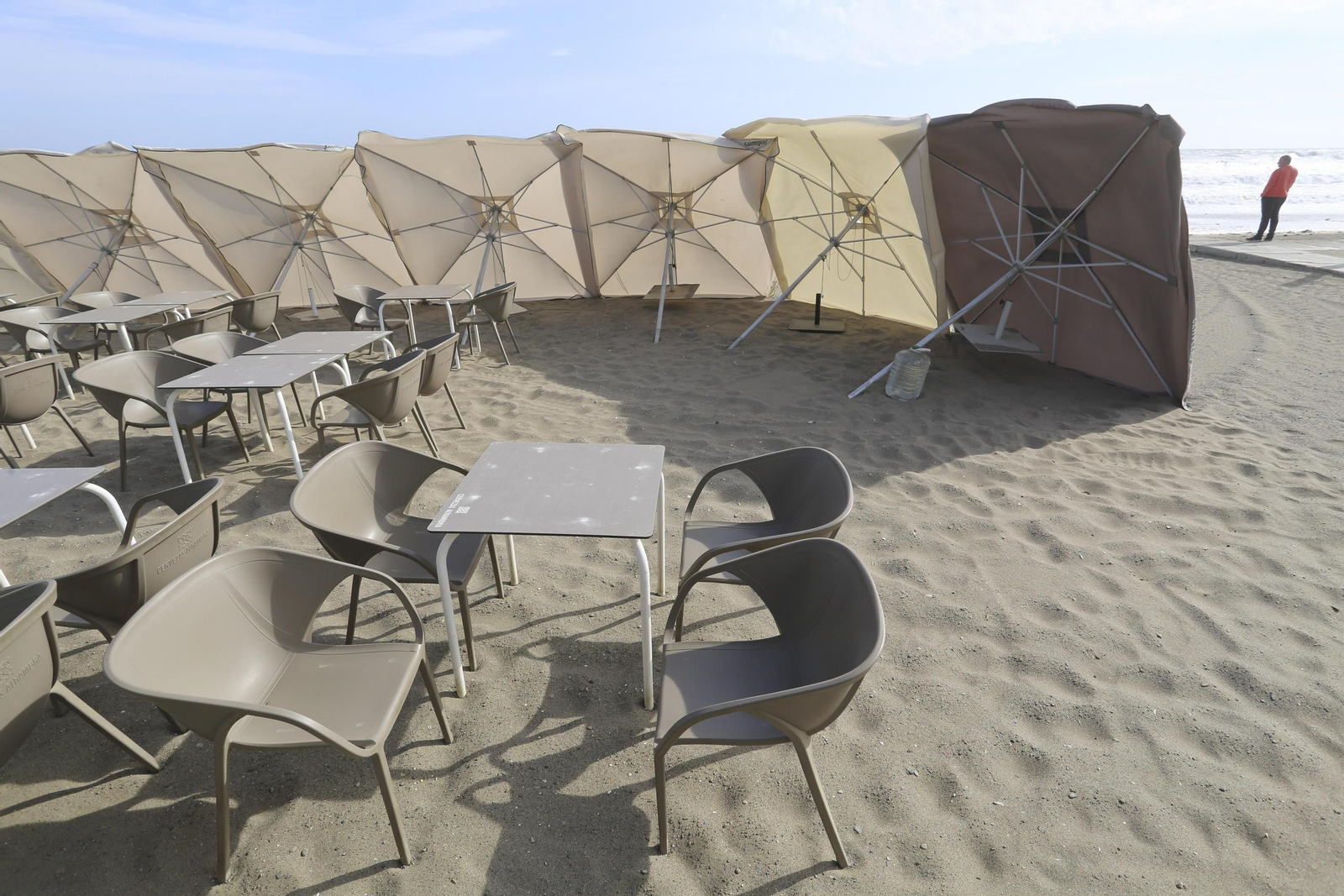 Fotos del temporal de levante en la costa de Málaga