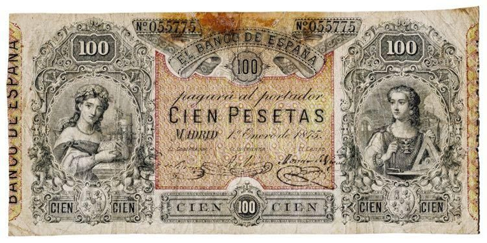 El billete de cien pesetas