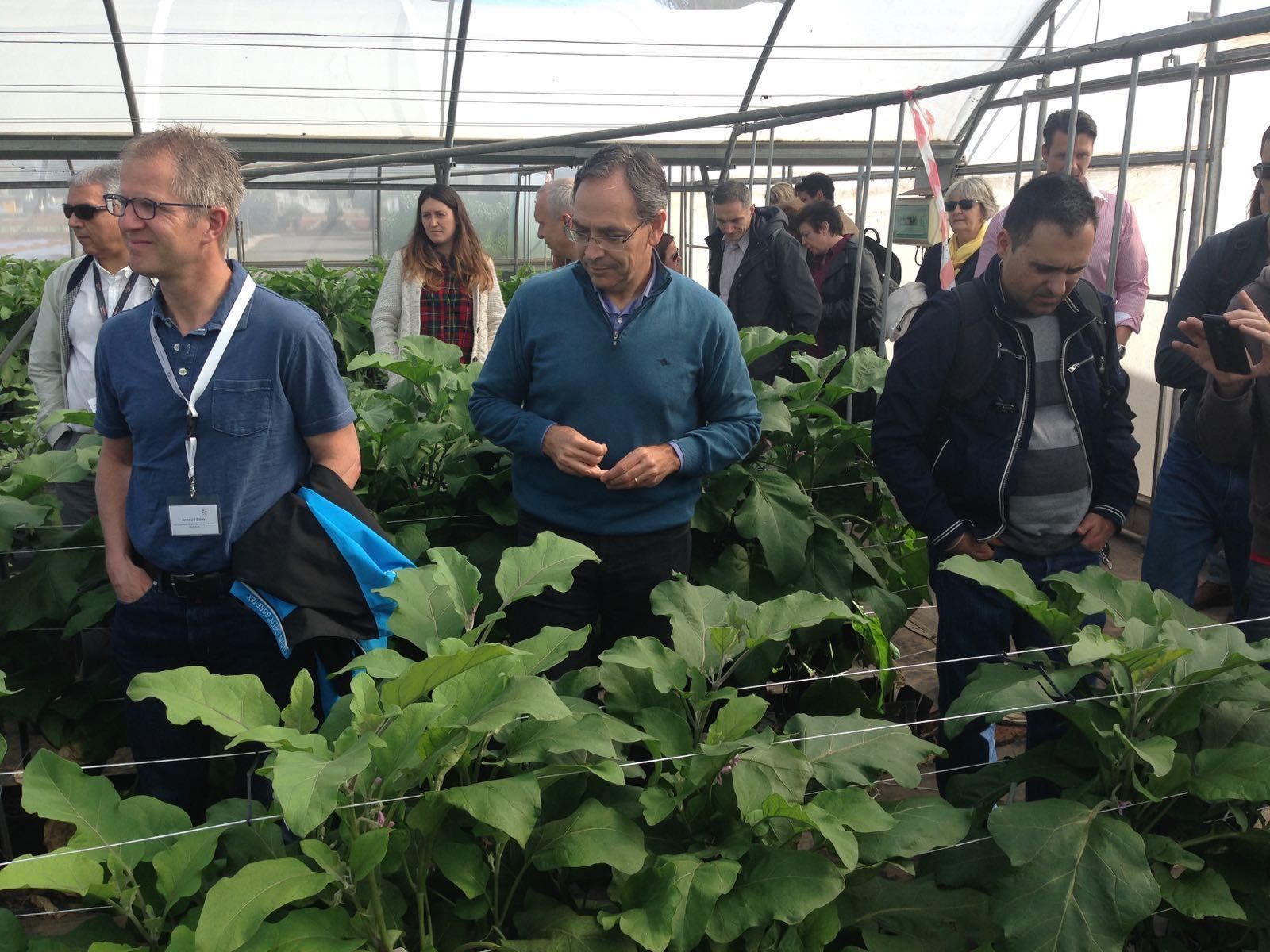 Carlos Baixauli, del área de Agrosostenibilidad, en el centro de la imagen.