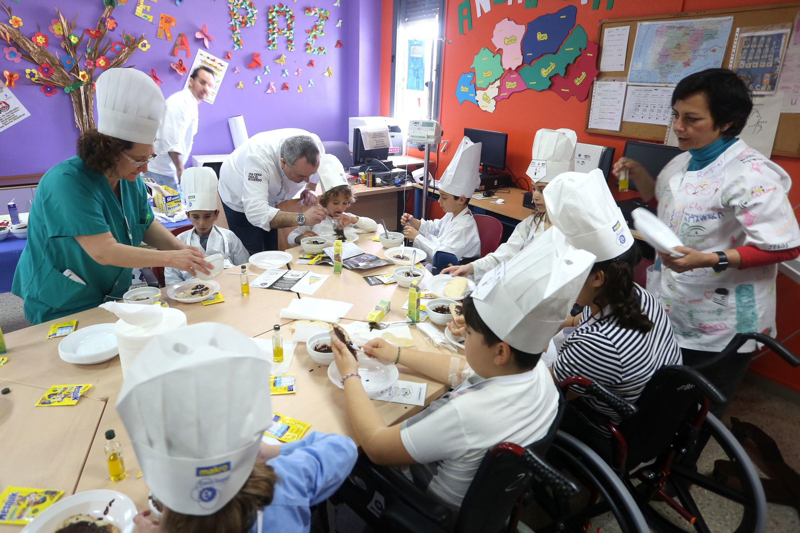 Los chefs infantiles en el hospital