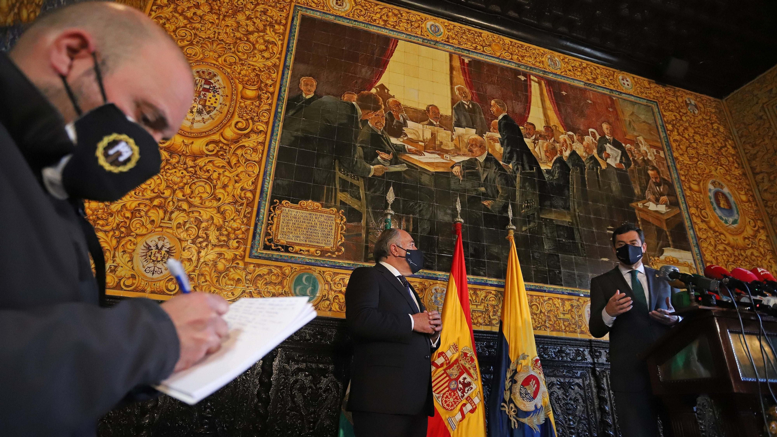 Visita de Juanma  Moreno al Ayuntamiento de Algeciras