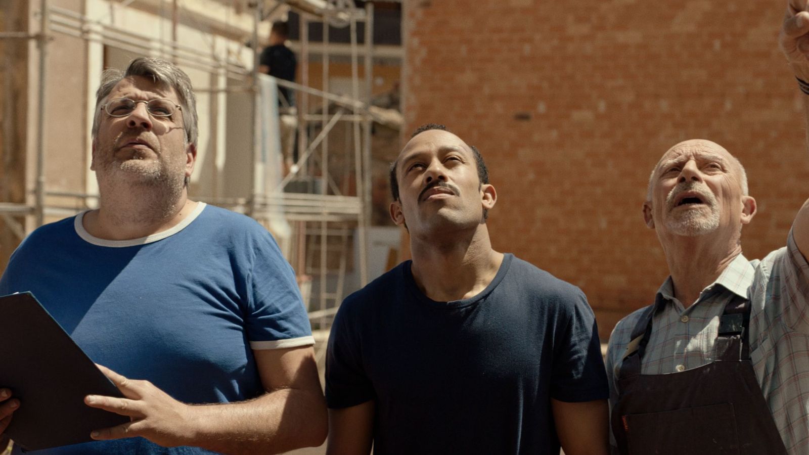 Valero Escolar, Mohamed Mellali y Pep Sarrà en una imagen del filme.