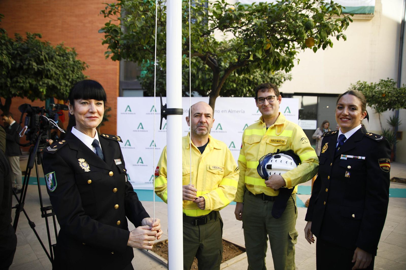 El día de la bandera de Andalucía celebrado en Almería, en imágenes