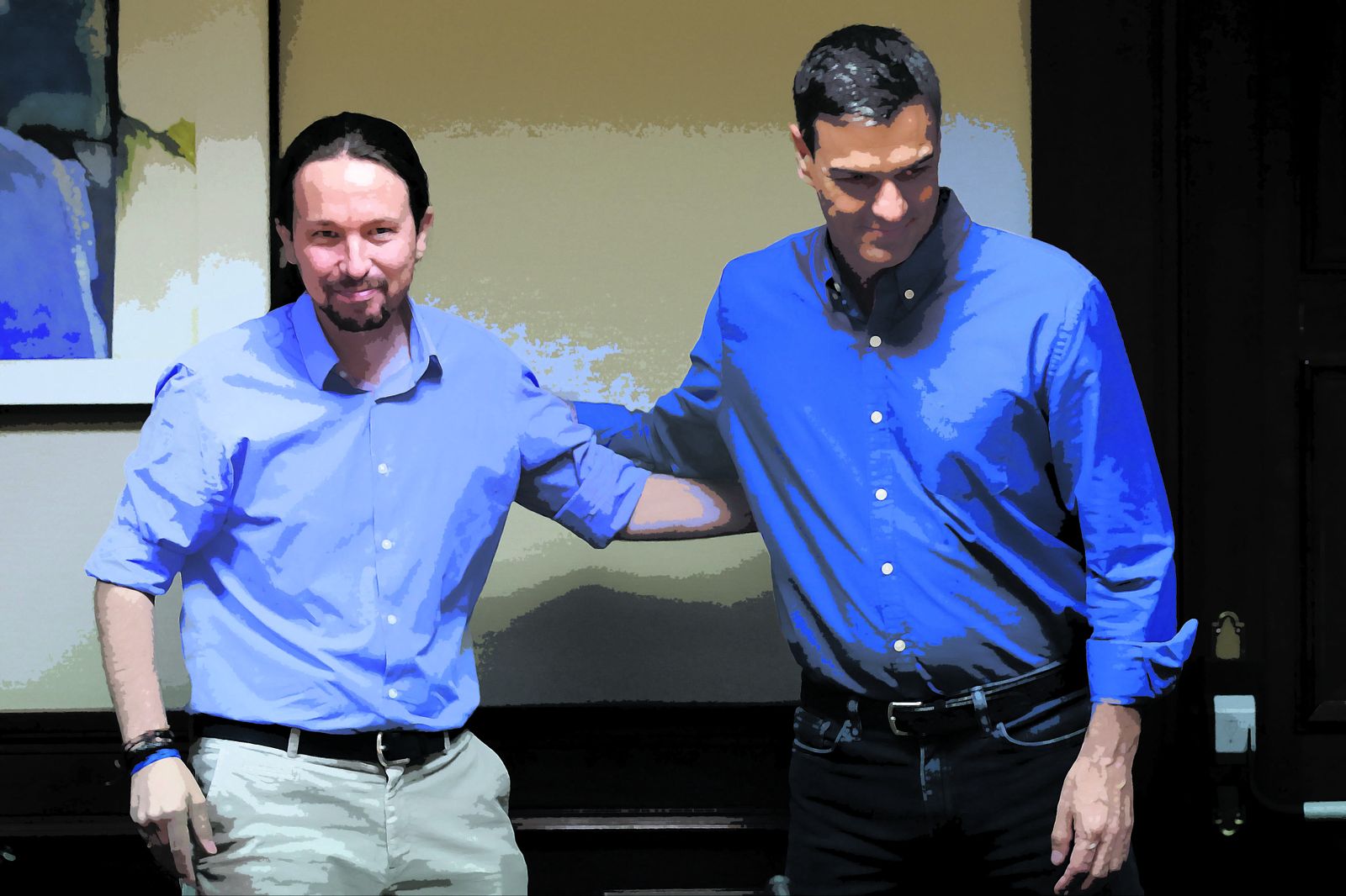 Pablo Iglesias y Pedro Sánchez.