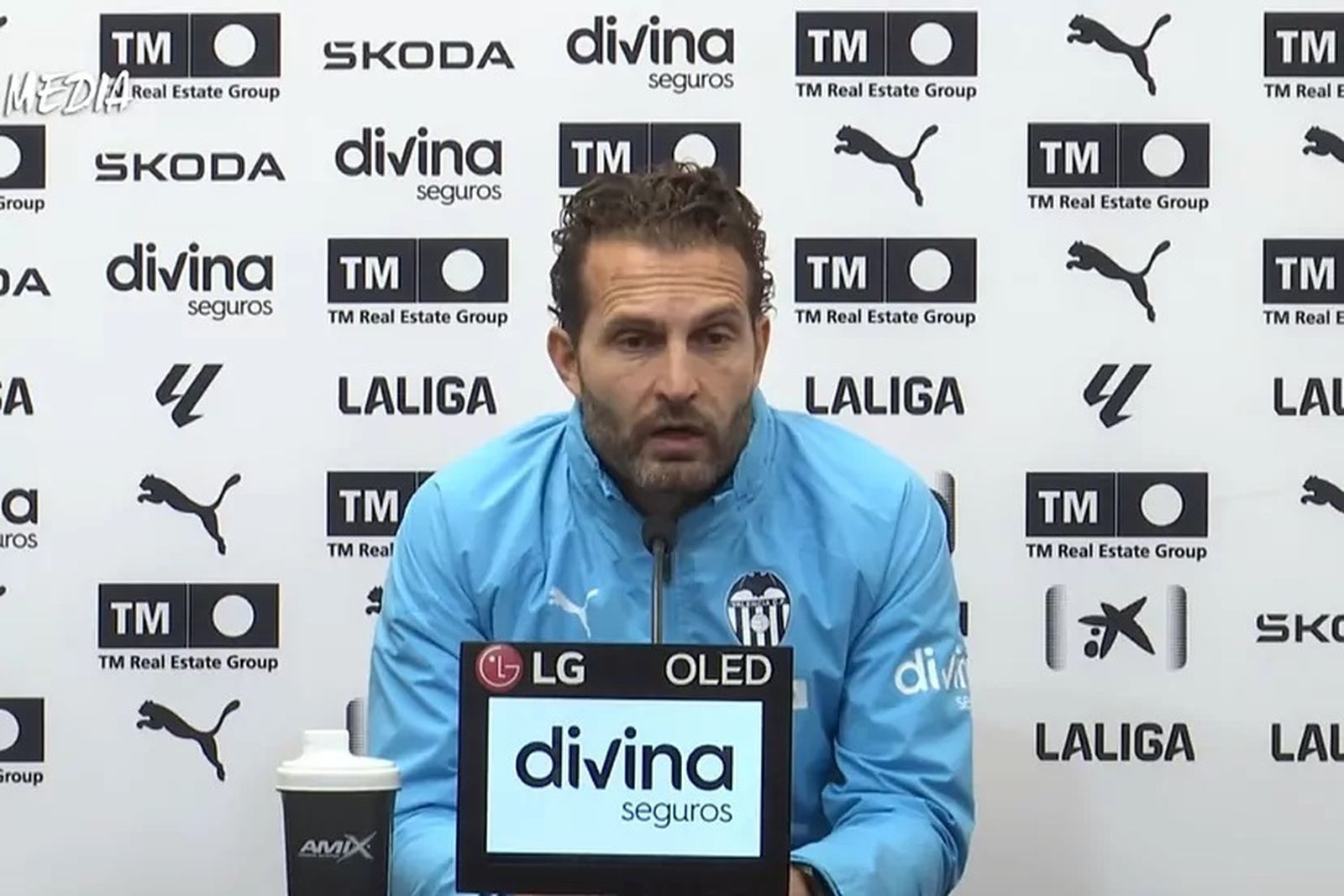 Rubén Baraja, entrenador del Valencia.