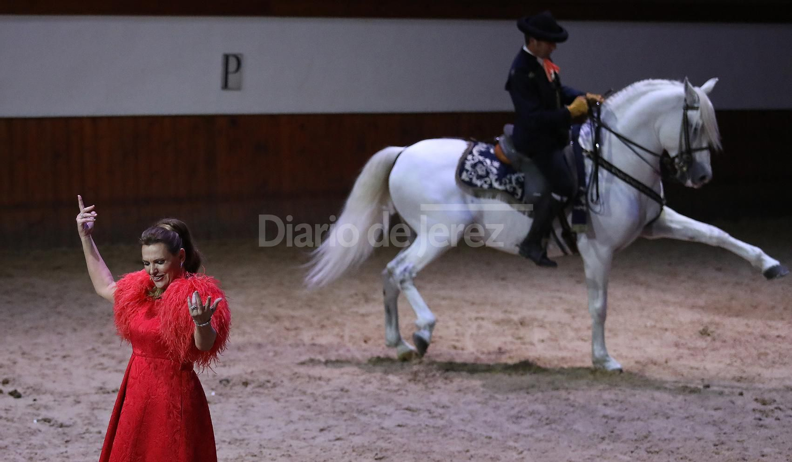 Imágenes de la Gala de la Real Escuela del Arte Ecuestre, sublime Ainhoa Arteta bailando con los 'Caballos Andaluces'