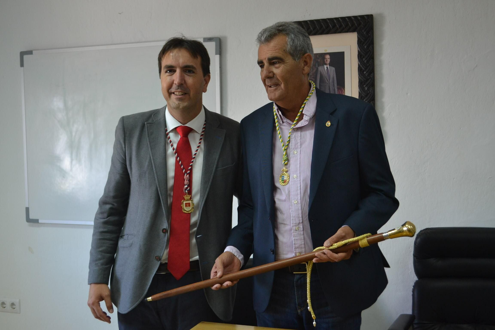 Diego España (derecha), junto a Francisco Ruiz Giráldez.