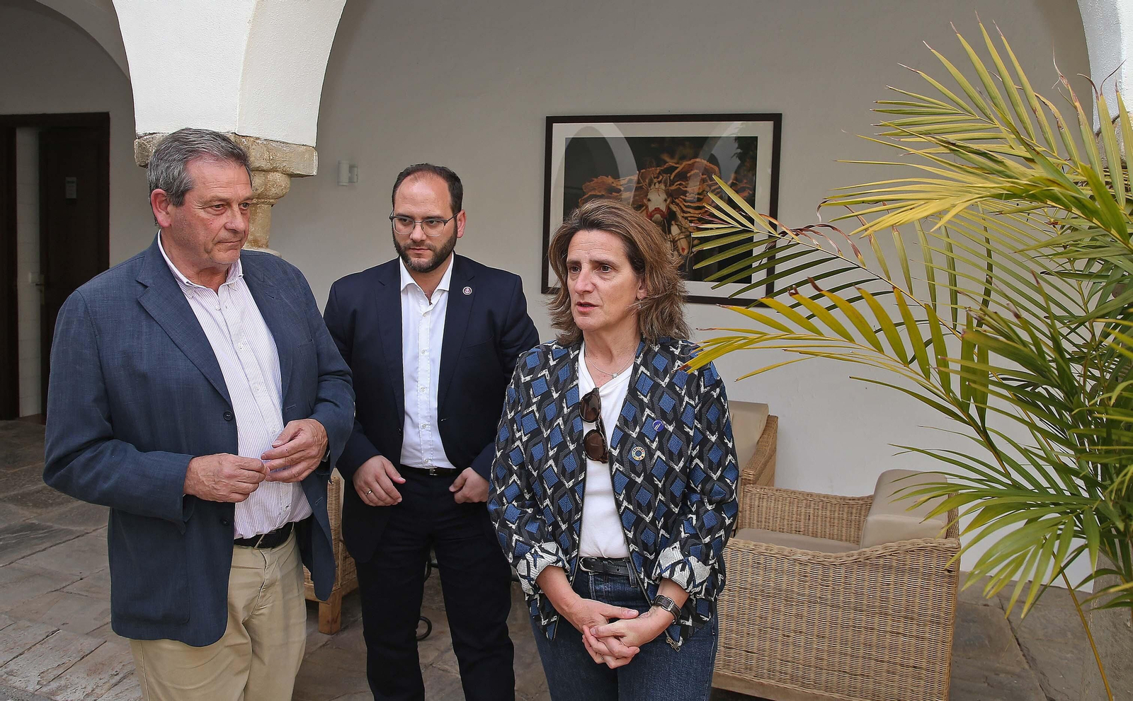 Visita de Teresa Ribera a la finca La Almoraima
