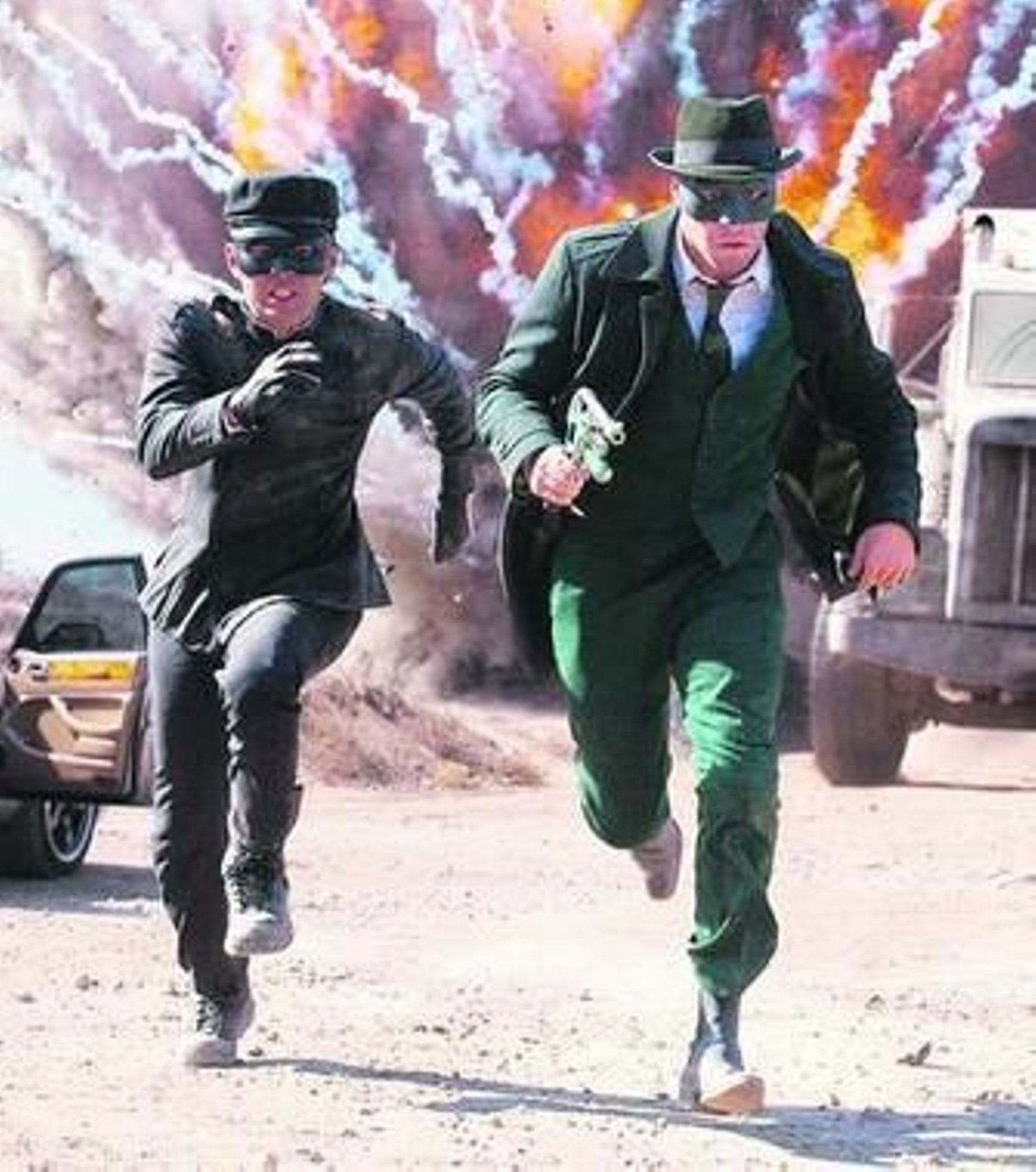 Seth Rogen y Jacky Chu en una de sus aventuras enmascaradas