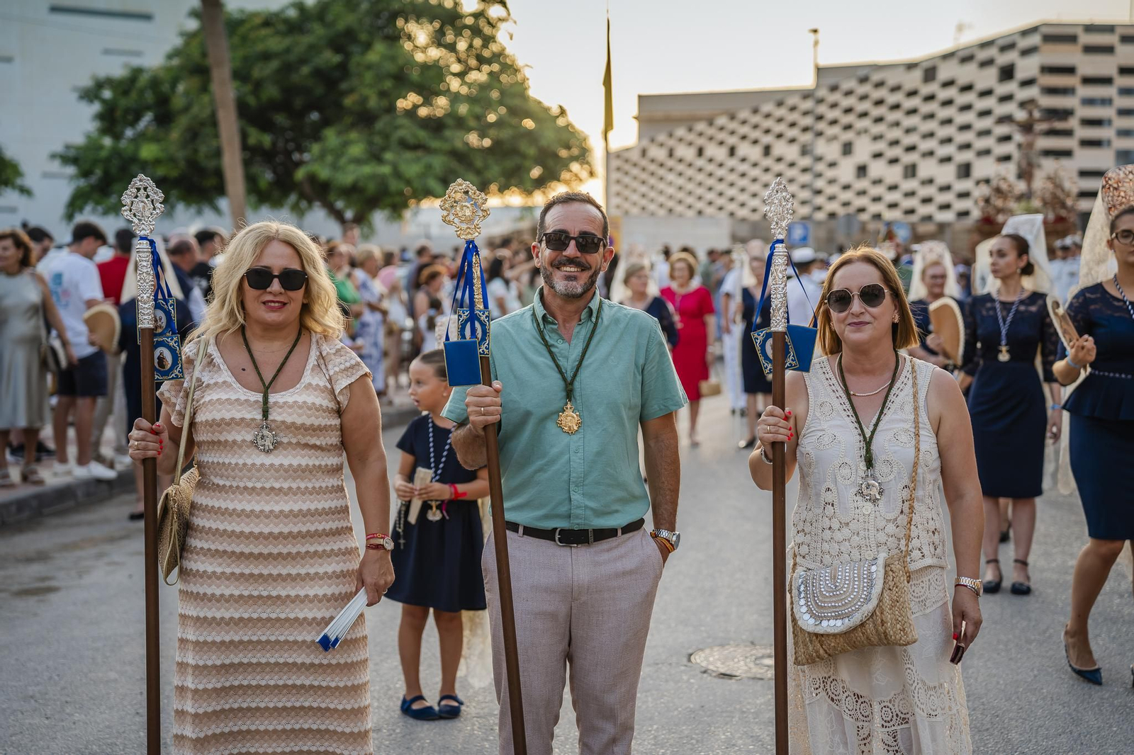 Así fue la procesión del Santísimo Cristo del Mar en el Puerto de Roquetas.
