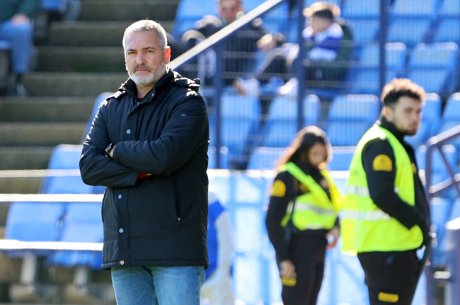 Arzu en la banda del Nuevo Colombino.