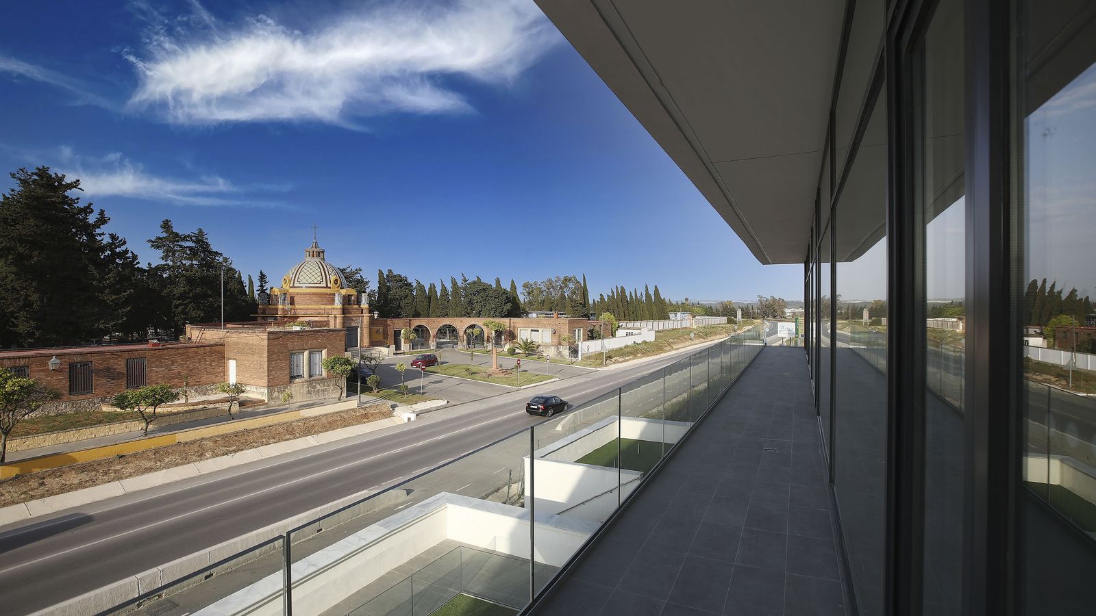 Vistas Tanatorio Mémora Jerez.