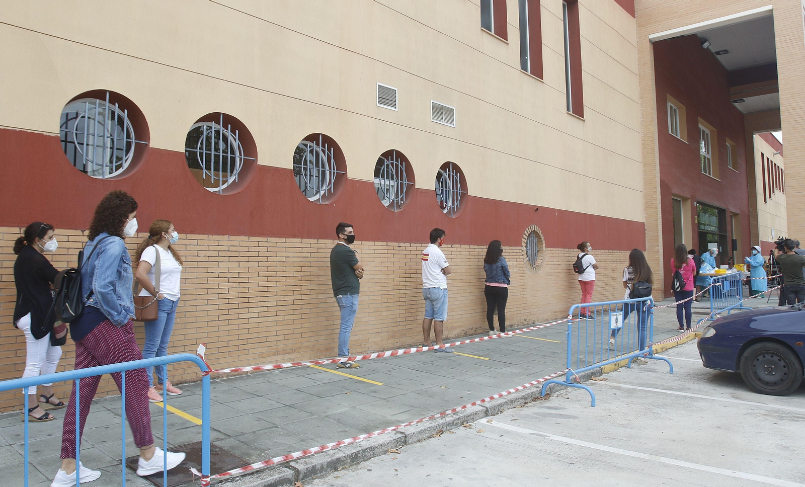 El cribado masivo de covid-19 en Lucena, en fotografías