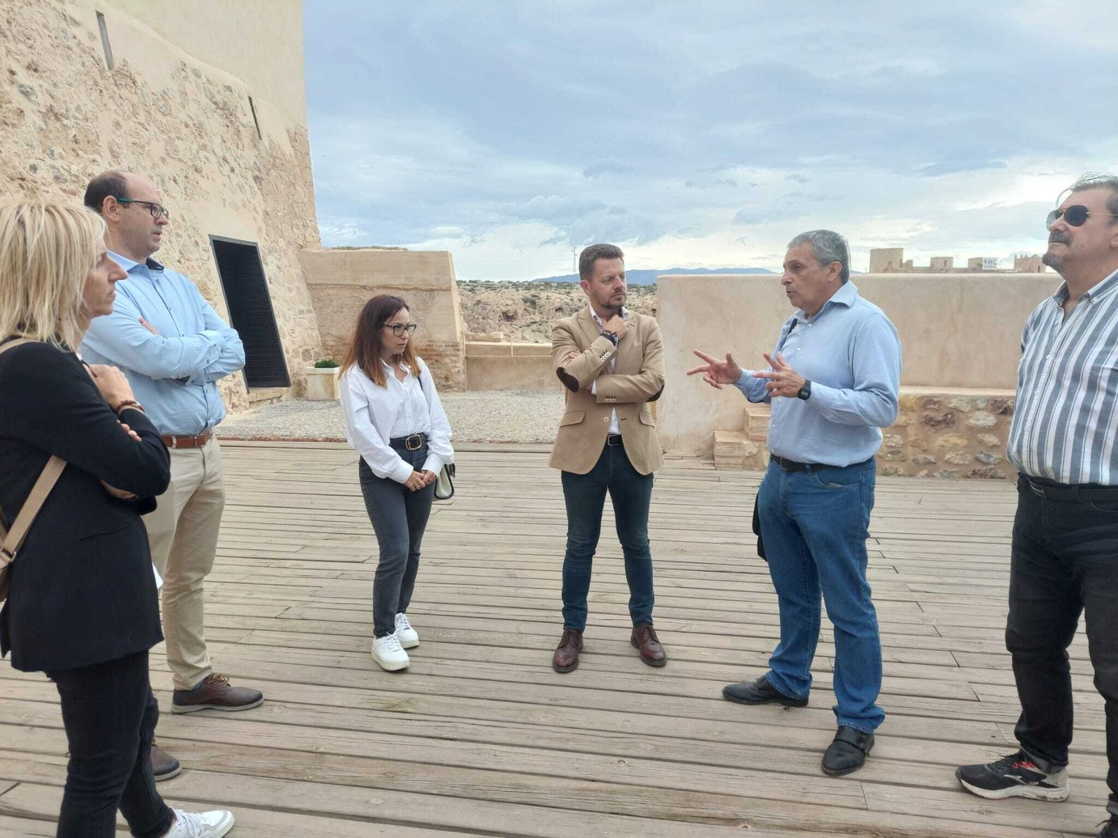 Visita O a la Alcazaba donde participó el delegado de Cultura, José Ángel Vélez.