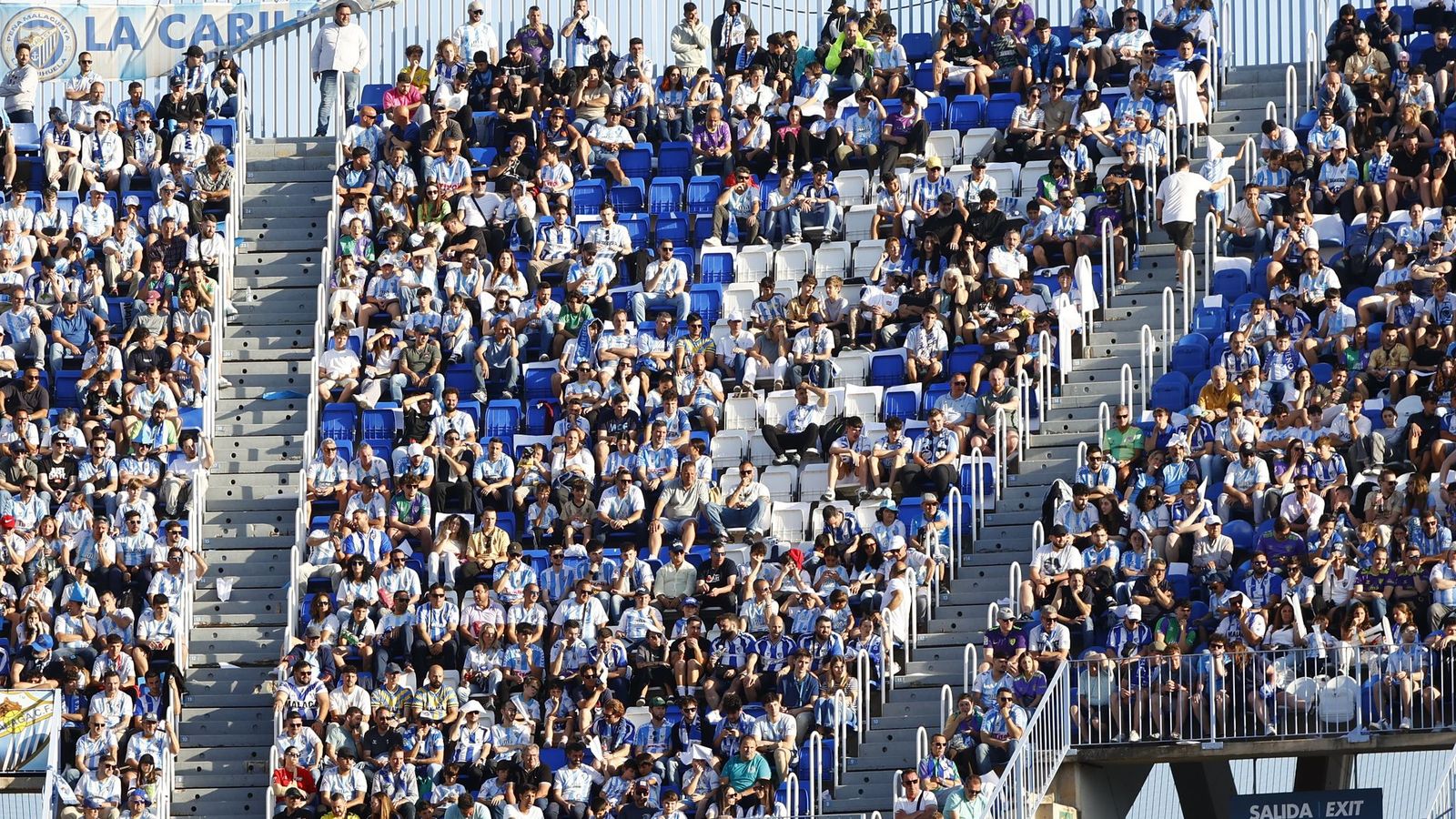 Búscate en las gradas de La Rosaleda en el Málaga CF-Castellón
