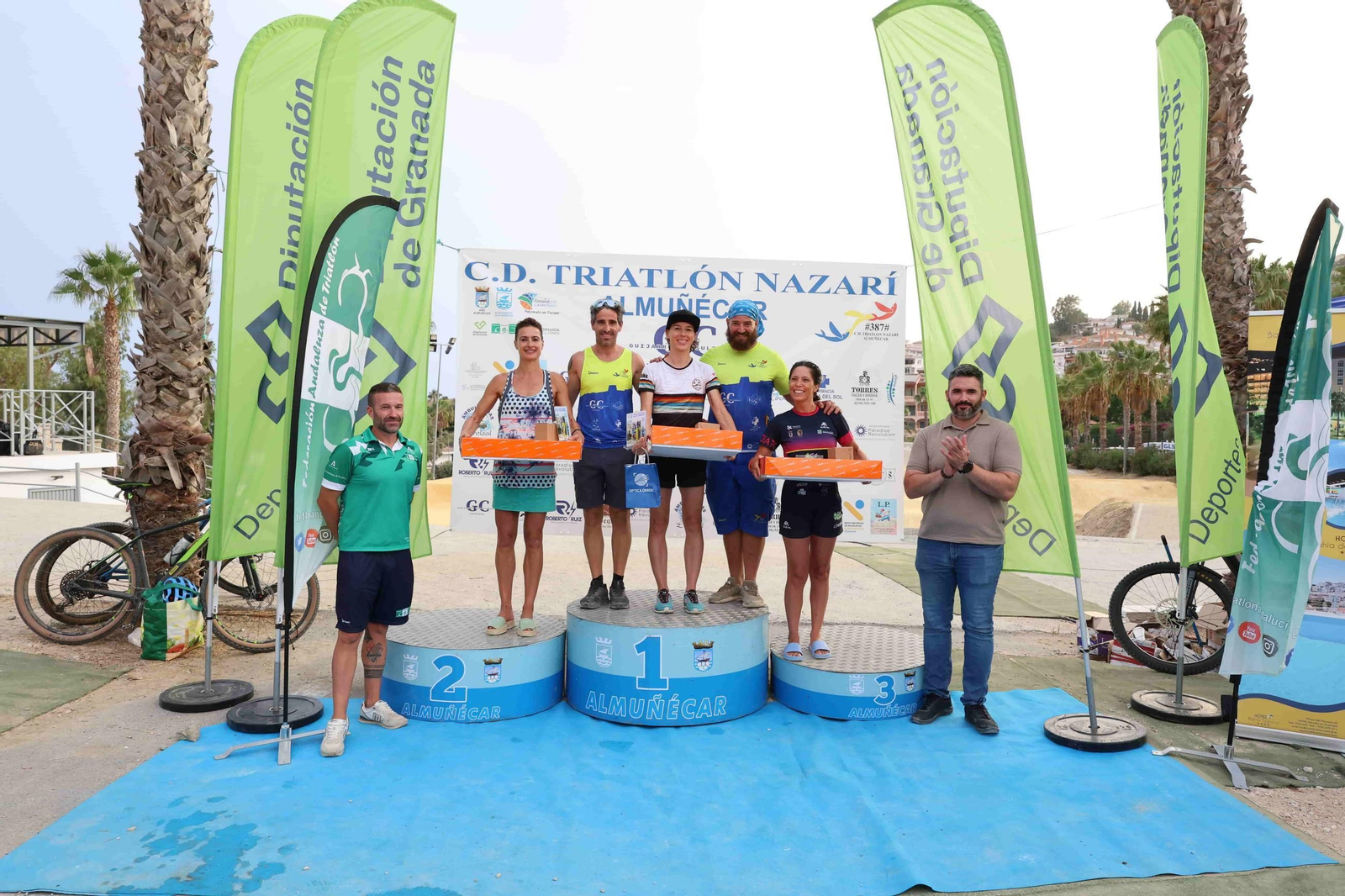 Un momento de la entrega de premios de la prueba