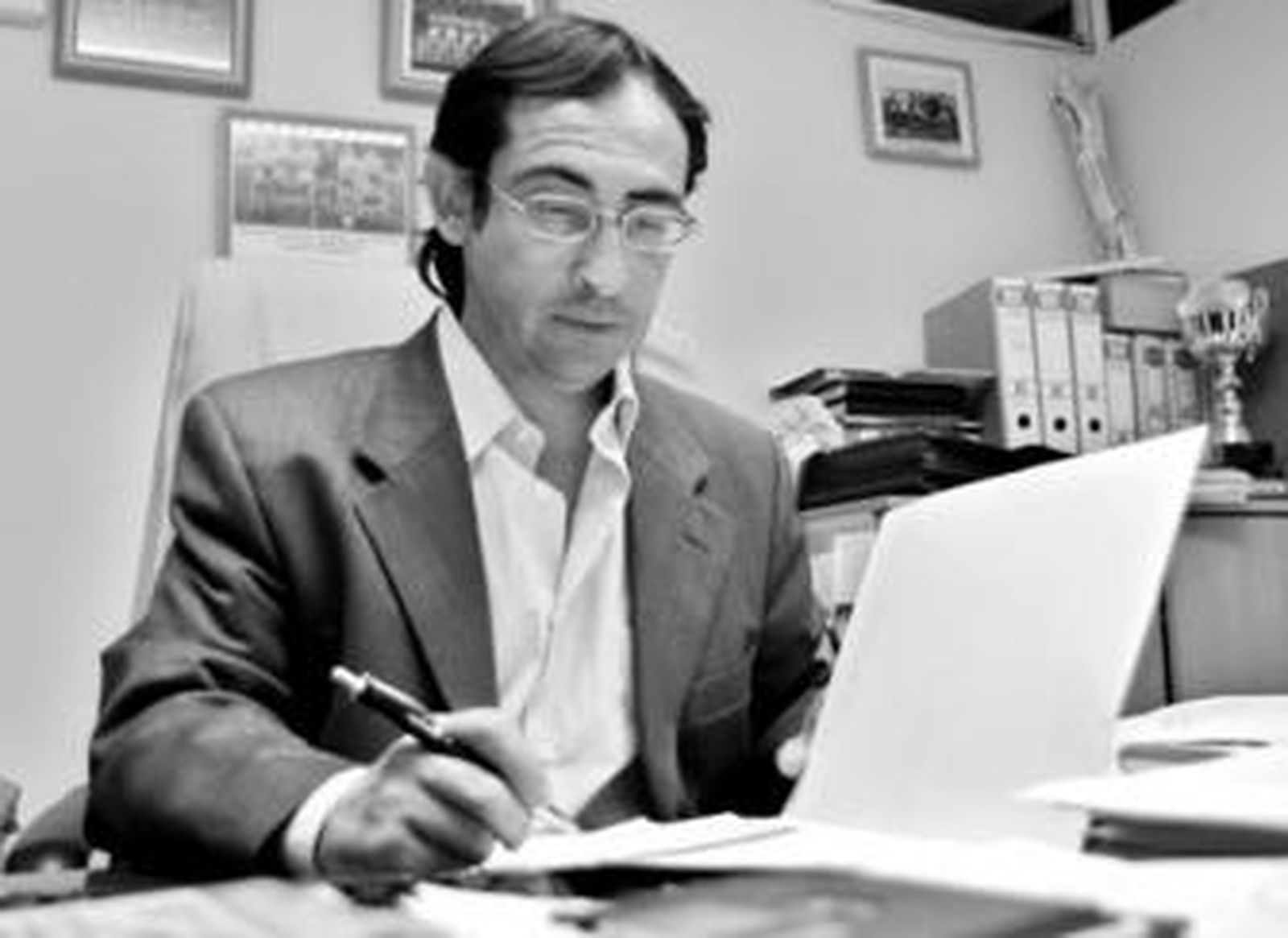 Rafael Rojas, durante una jornada de trabajo.