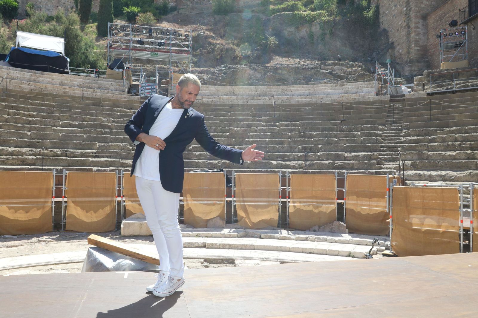 Rafael Amargo en el Teatro Romano.