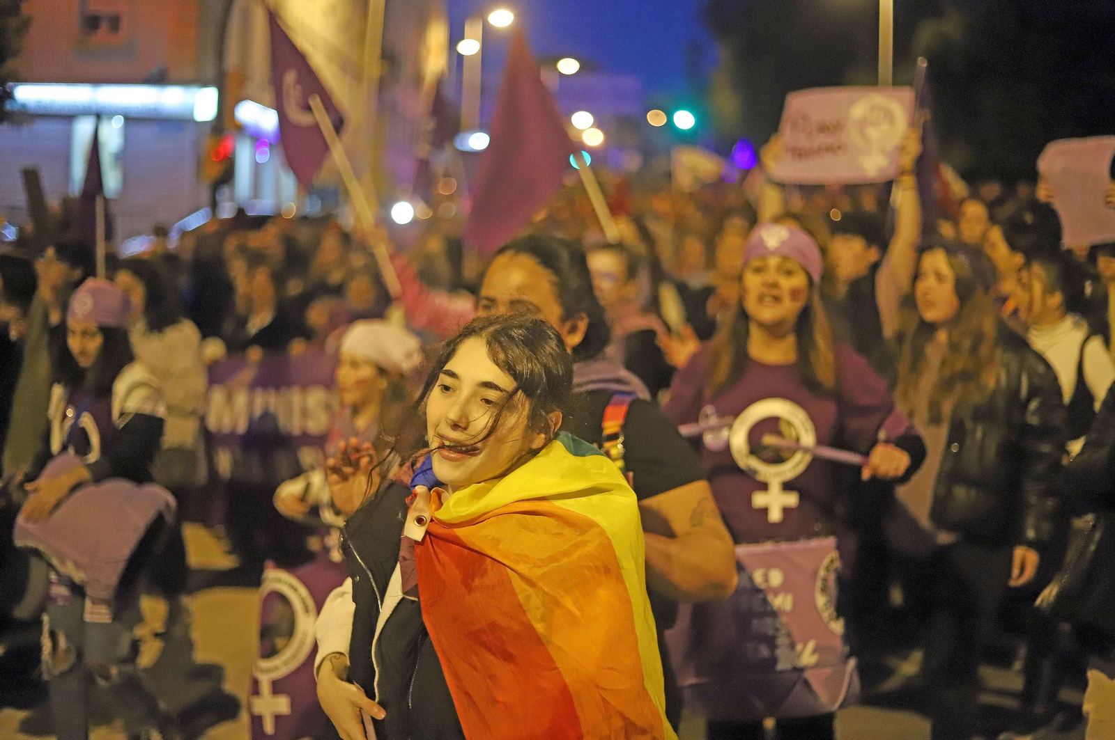 Imágenes de la manifestación del 8 de marzo, Día Internacional de la Mujer