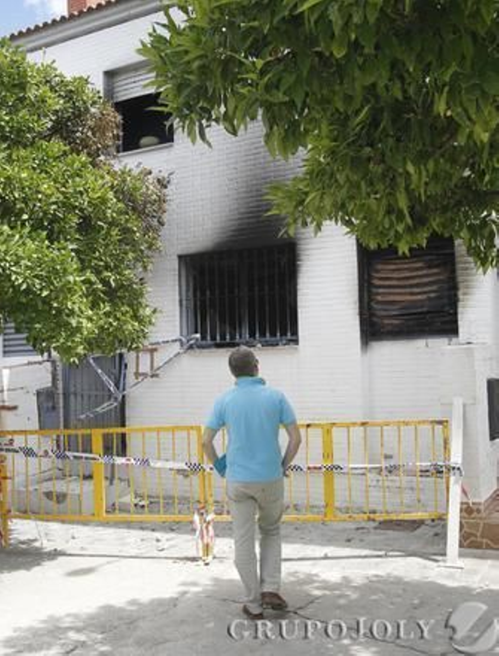 Estado de las viviendas el día después de los incidentes. / Juan Carlos Muñoz