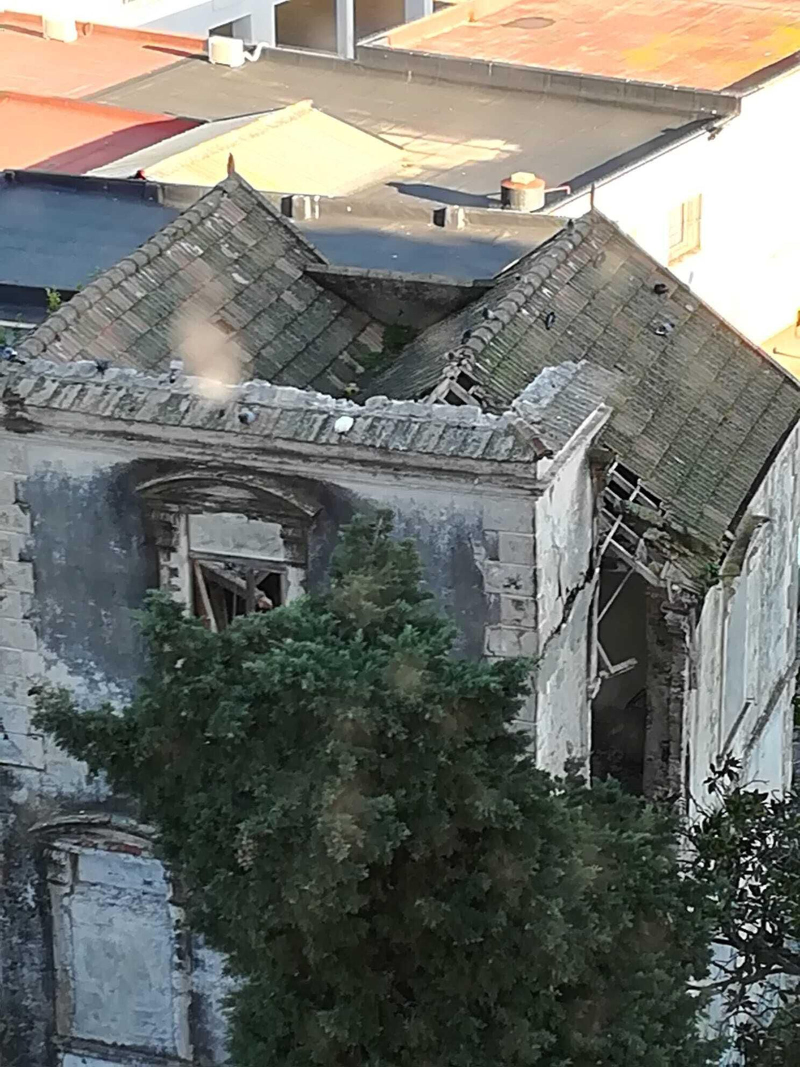Otra vista del techo de la vivienda.