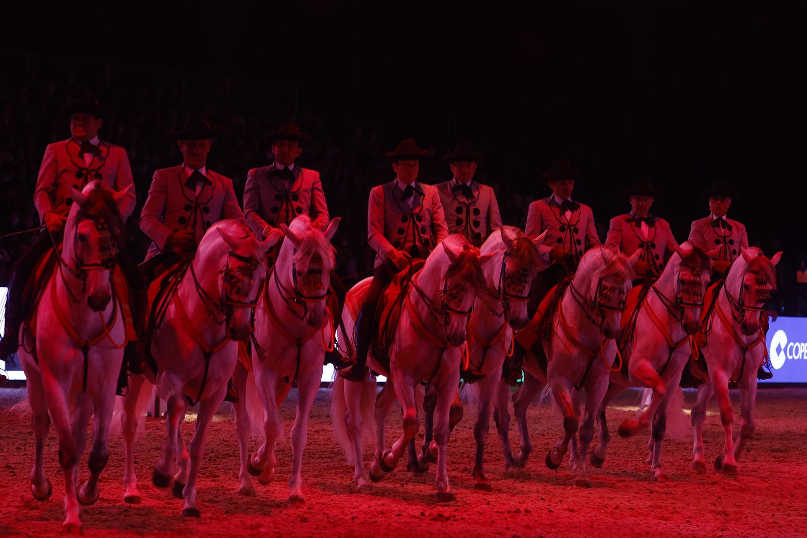 Uno de los instantes del número de la Real Escuela Andaluza de Arte Ecuestre.