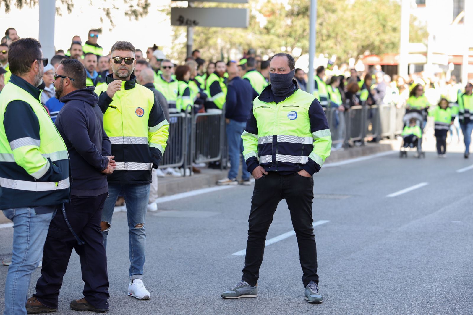 Las fotos de la manifestación de los trabajadores en huelga de Acerinox en Algeciras