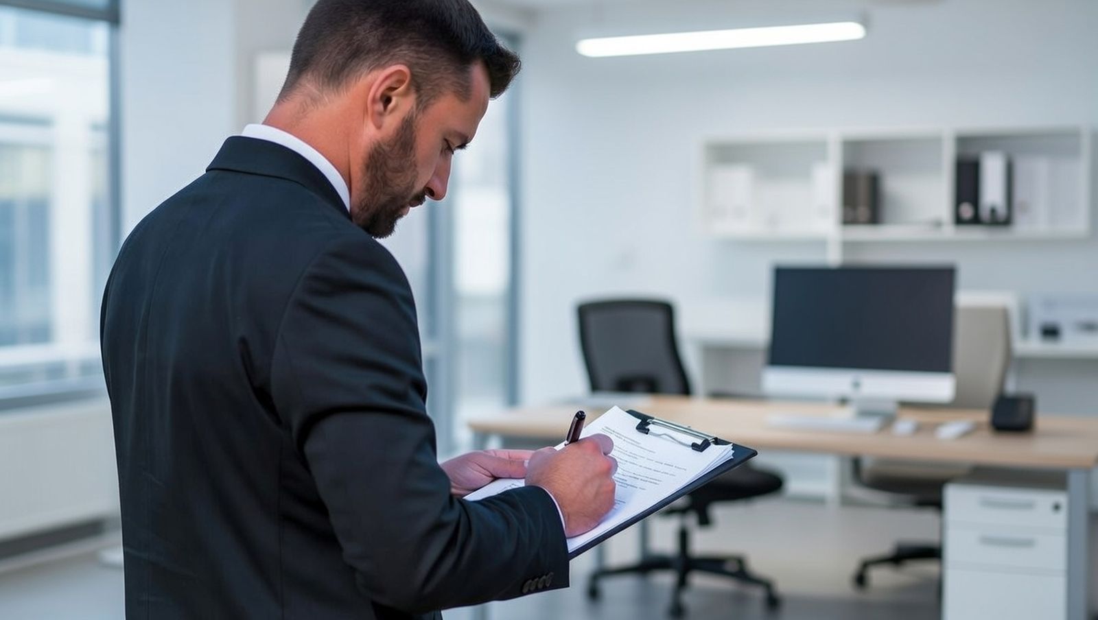 Una persona firma su contrato laboral