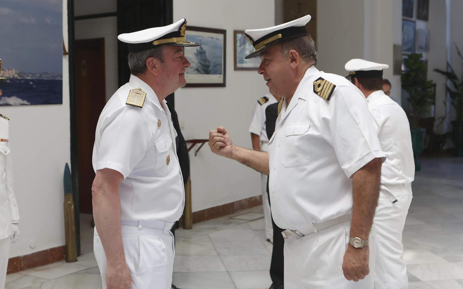 Entrega de mando de la Comandancia Naval de Sevilla al capitán de navío José Daniel González-Aller Lacalle