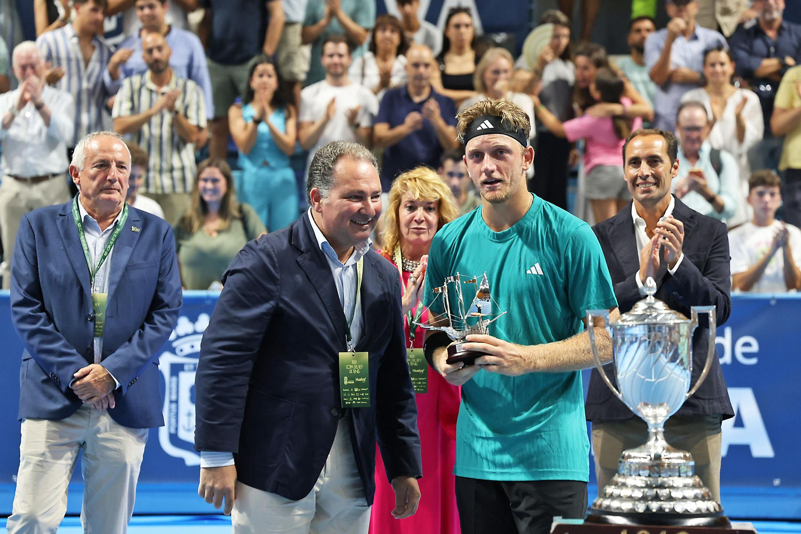 Imágenes de la final masculina de la Copa del Rey de tenis entre Daniil Medvedev y Alejandro Davidovich