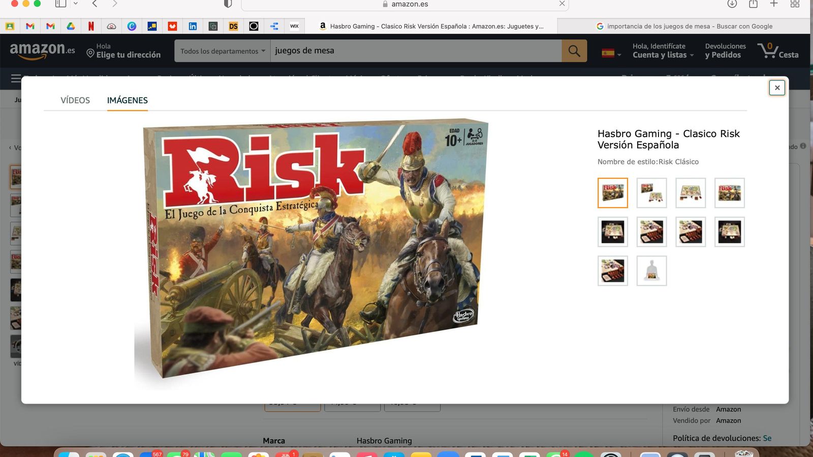 Clasico Risk Versión Española