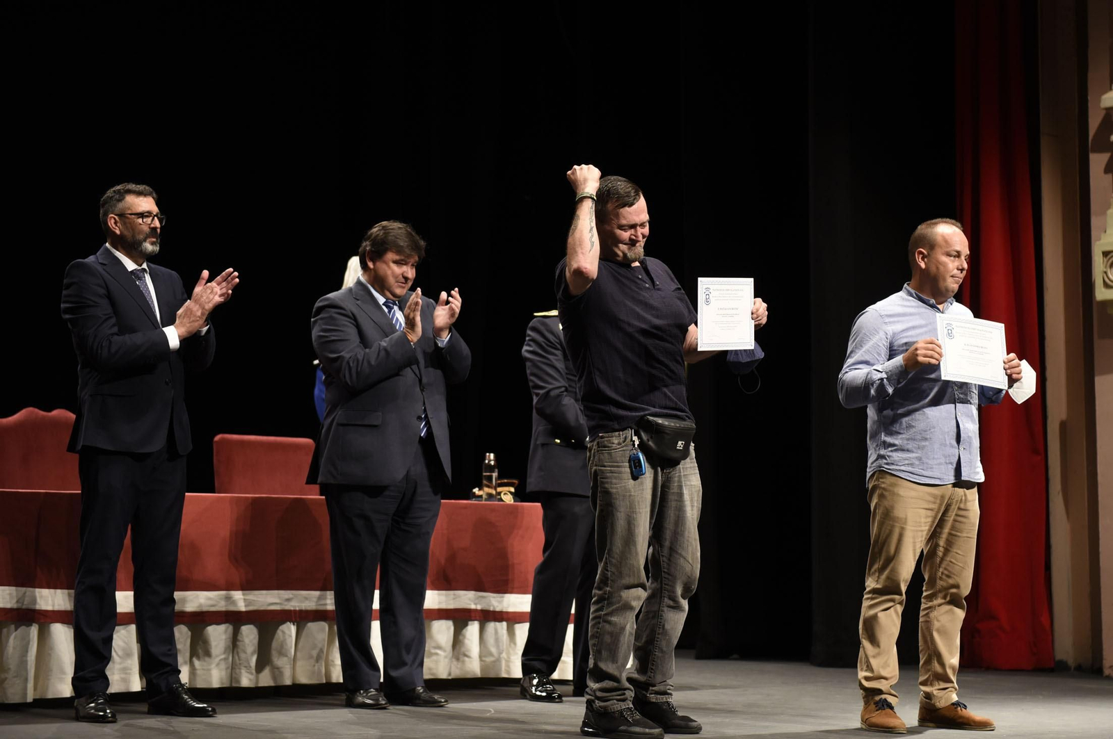 Imágenes del acto del Día de la Policía Local de Huelva
