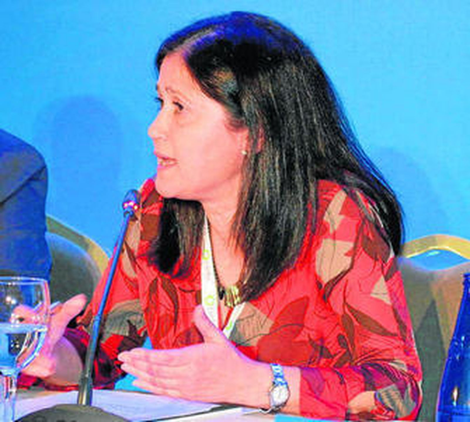 Pilar García Ruíz preside el Colegio de Farmacéuticos de Navarra.