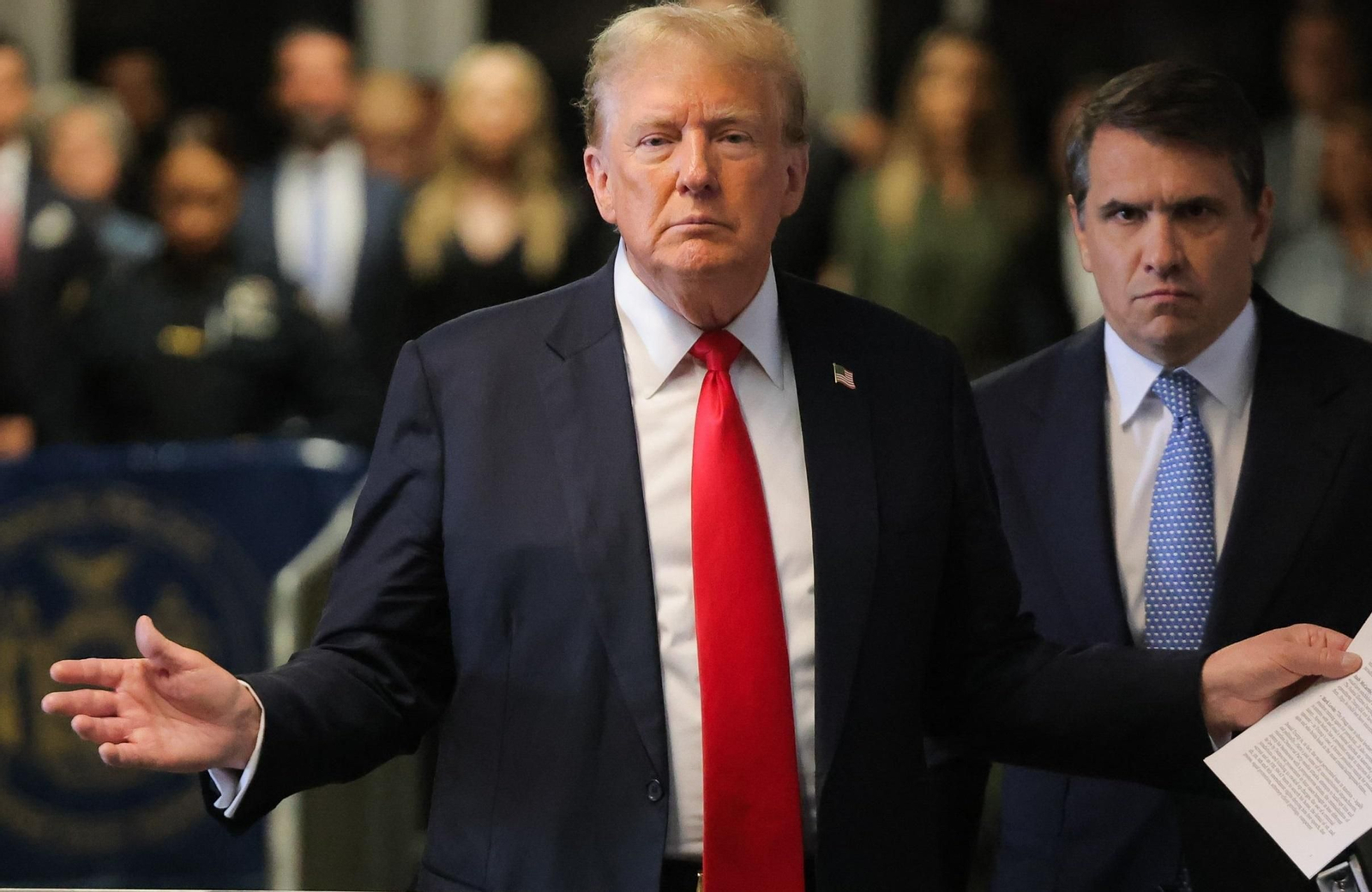 El juez retrasa indefinidamente la sentencia del juicio penal de Donald Trump en Nueva York.