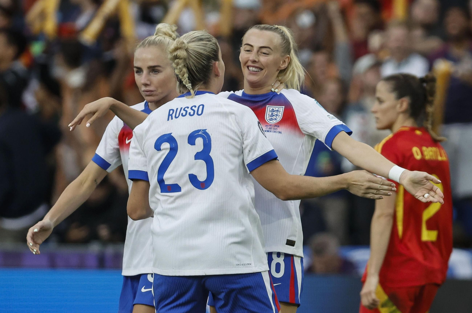Las mejores imágenes de la final España - Inglaterra de la Eurocopa femenina