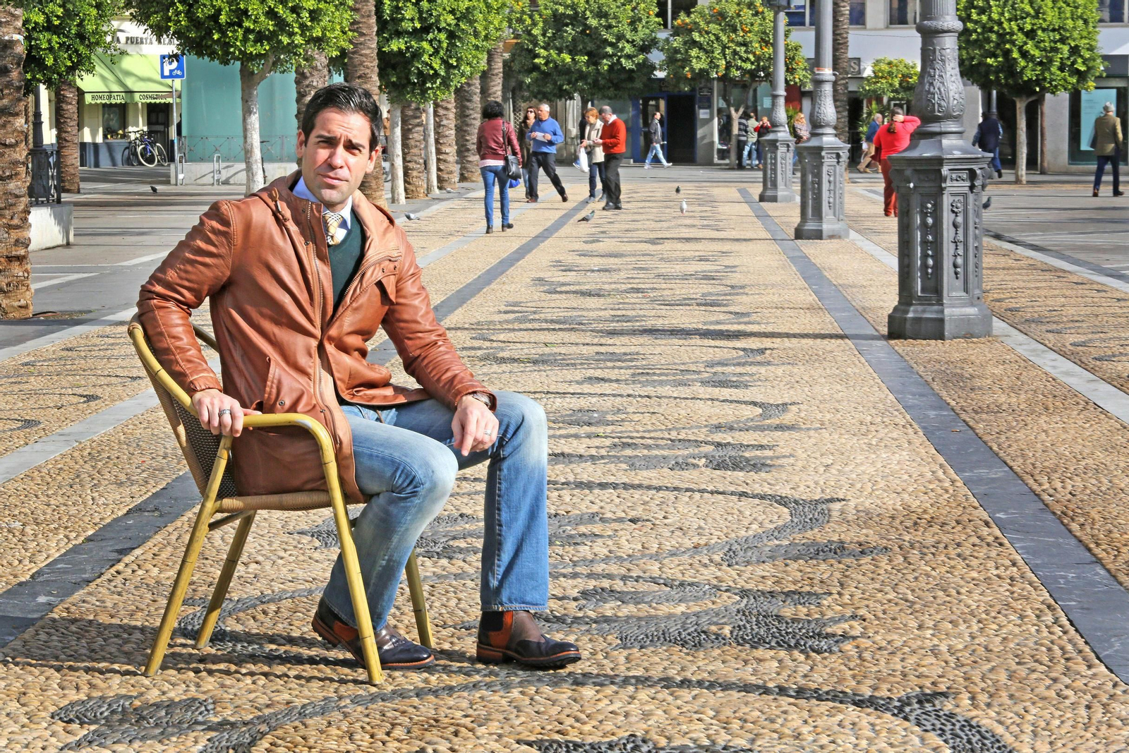 Ismael Jordi el pasado año en la jerezana plaza del Arenal.
