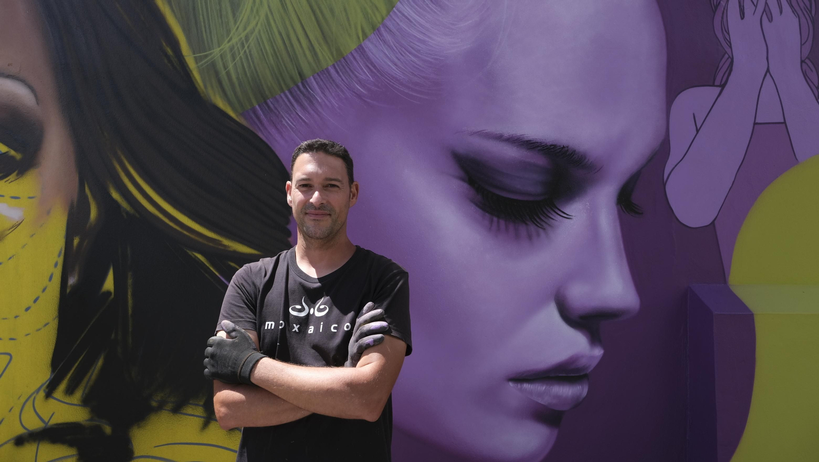 Moxaico, talento muralista almeriense