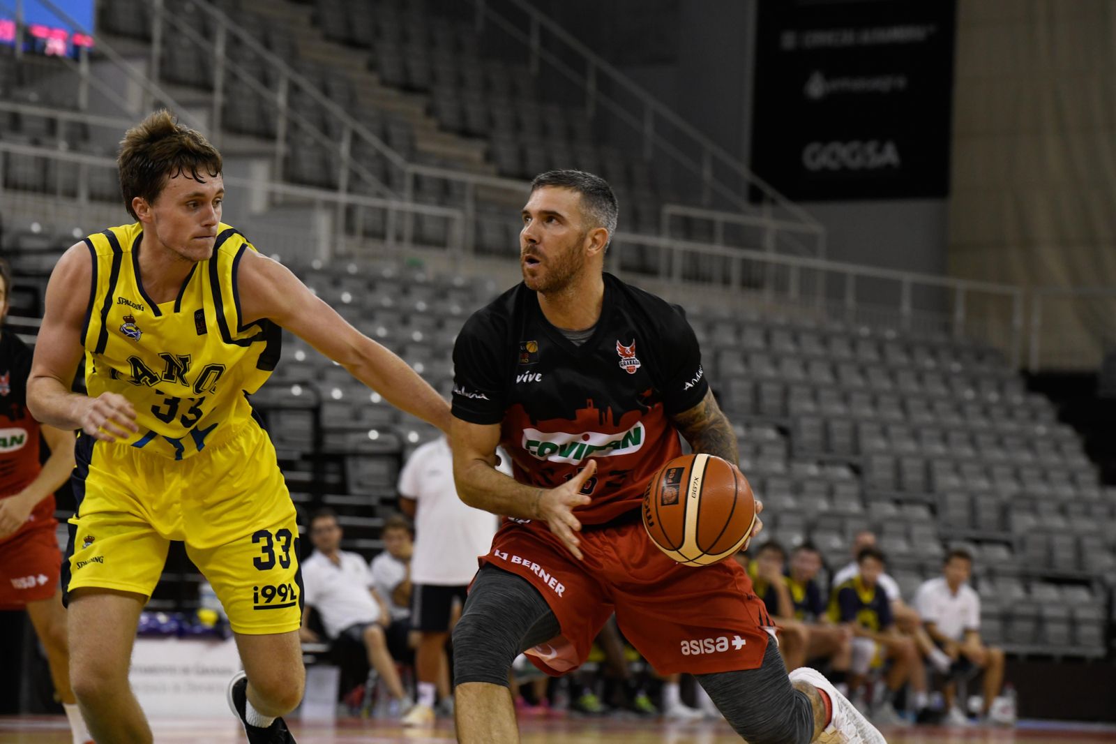 Guille Rubio, durante un partido de pretemporada